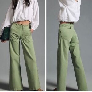 Anthropologie Pilcro The Kit High-Rise Wide-Leg Utility Pants NWT